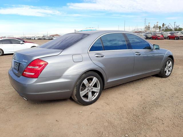 WDDNG8GB2AA315827 - 2010 MERCEDES-BENZ S 550 4MAT GRAY photo 3