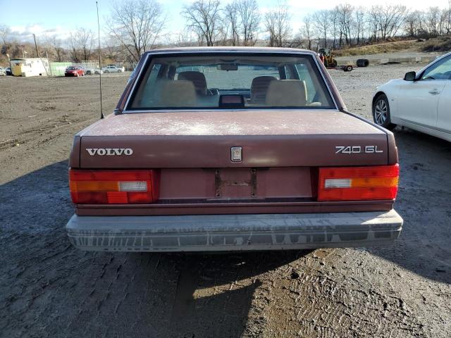 YV1FA884XL3414171 - 1990 VOLVO 740 BASE RED photo 6