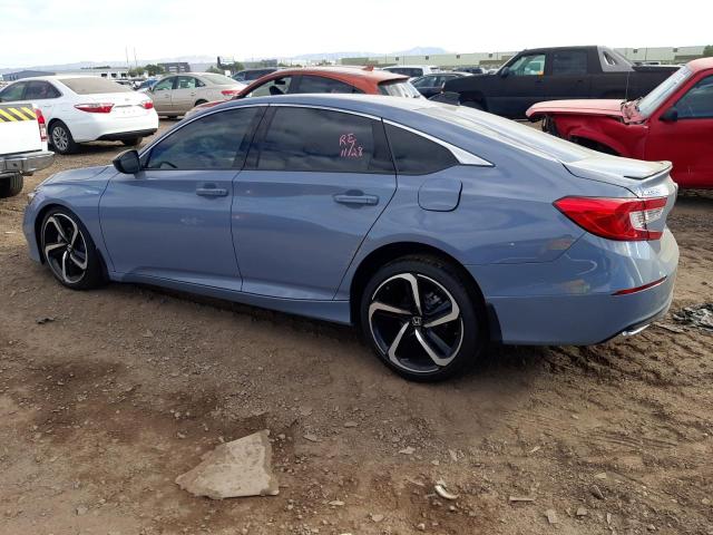 1HGCV3F2XNA009901 - 2022 HONDA ACCORD HYB BLUE photo 2