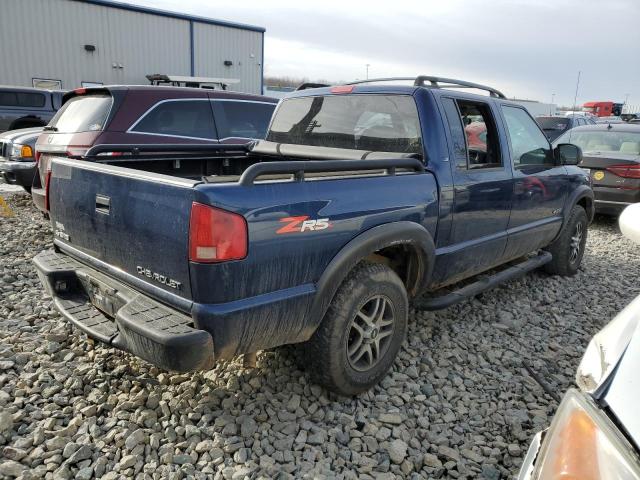 1GCDT13X83K124999 - 2003 CHEVROLET S TRUCK S1 BLUE photo 3