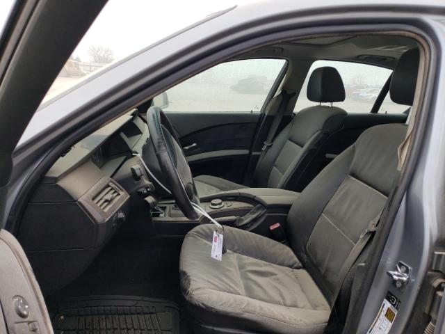 WBANE53556CK85830 - 2006 BMW 5 SERIES GRAY photo 7