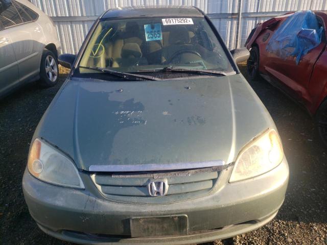 1HGEN265X3L000338 - 2003 HONDA CIVIC GX GREEN photo 5