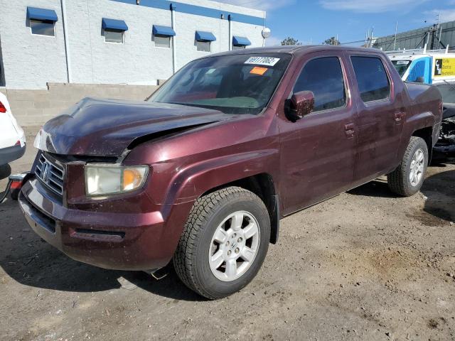 2HJYK16537H544922 - 2007 HONDA RIDGELINE MAROON photo 1