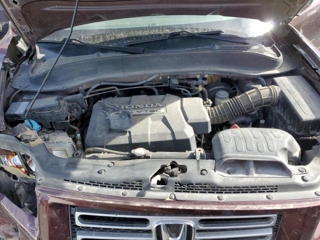 2HJYK16537H544922 - 2007 HONDA RIDGELINE MAROON photo 11