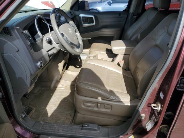 2HJYK16537H544922 - 2007 HONDA RIDGELINE MAROON photo 7