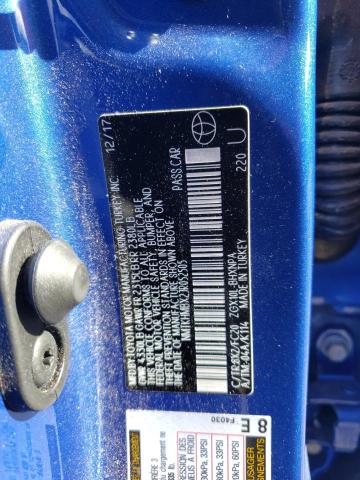 NMTKHMBX2JR052505 - 2018 TOYOTA C-HR XLE BLUE photo 13