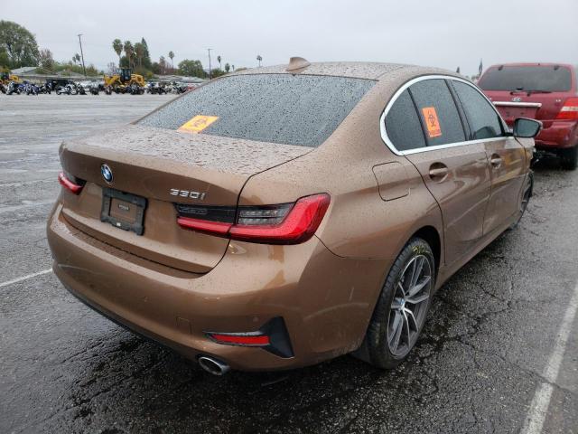 WBA5R1C57KAK07679 - 2019 BMW 330I BROWN photo 4