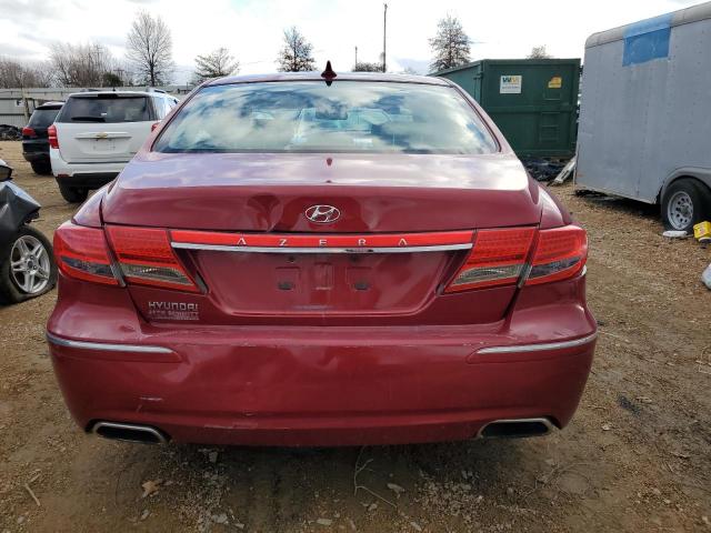 KMHFC4DD3BA535113 - 2011 HYUNDAI AZERA GLS RED photo 6