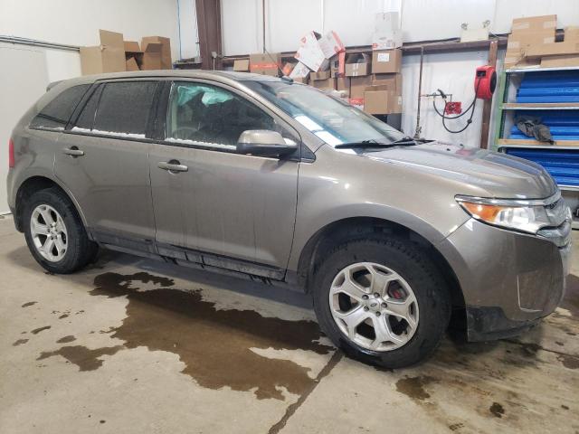 2FMDK4JC6EBA21108 - 2014 FORD EDGE SEL BROWN photo 4