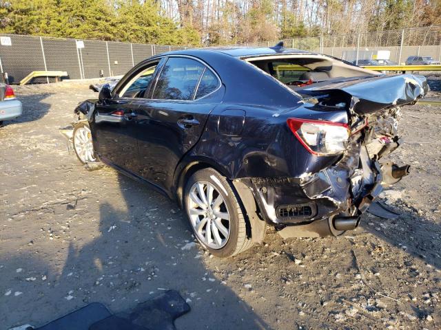 JTHCK262572009091 - 2007 LEXUS IS 250 BLACK photo 2