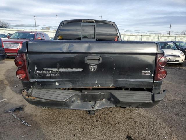 1D7HW48P67S214019 - 2007 DODGE DAKOTA QUA BLACK photo 6