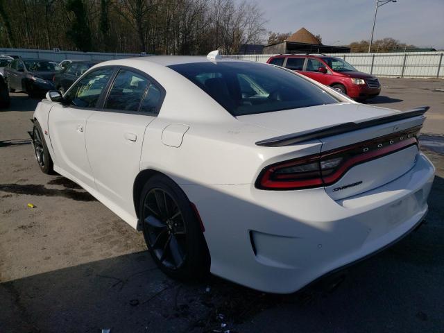 2C3CDXGJ6KH553280 - 2019 DODGE CHARGER SC WHITE photo 2