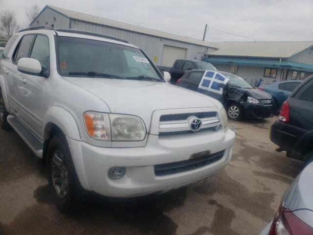 5TDBT48A55S252223 - 2005 TOYOTA SEQUOIA WHITE photo 5