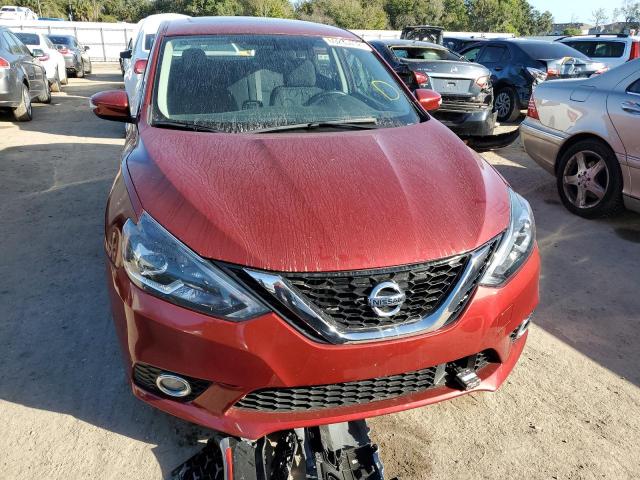 3N1CB7AP1KY245929 - 2019 NISSAN SENTRA SR RED photo 5