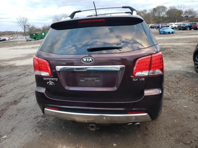 5XYKWDA29BG148160 - 2011 KIA SORENTO SX MAROON photo 6