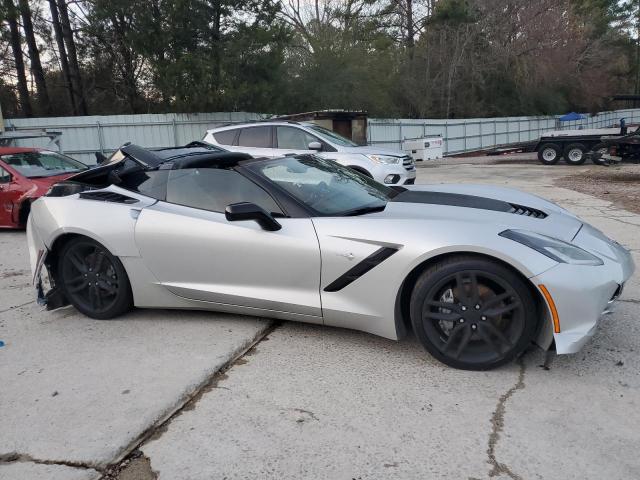 1G1YB2D75K5106216 - 2019 CHEVROLET CORVETTE S SILVER photo 4