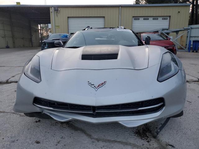 1G1YB2D75K5106216 - 2019 CHEVROLET CORVETTE S SILVER photo 5