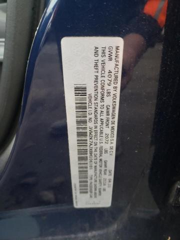 3VW2K7AJXBM106181 - 2011 VOLKSWAGEN JETTA BASE 蓝色 照片 12