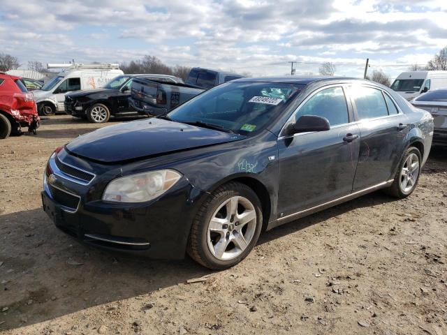 1G1ZH57B084244264 - 2008 CHEVROLET MALIBU 1LT BLACK photo 1