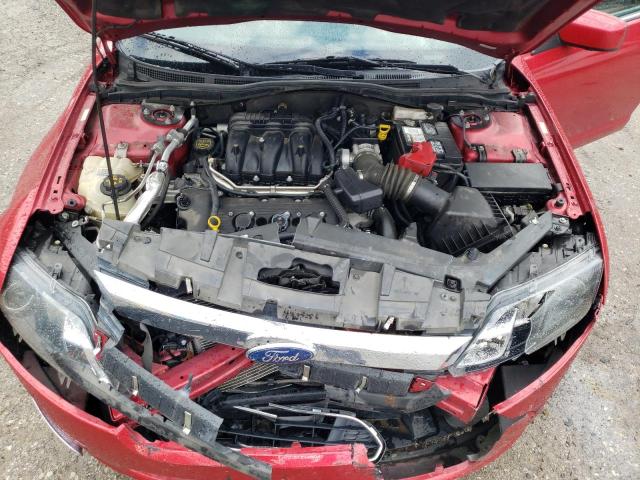 3FAHP0JG0CR223031 - 2012 FORD FUSION SEL RED photo 11