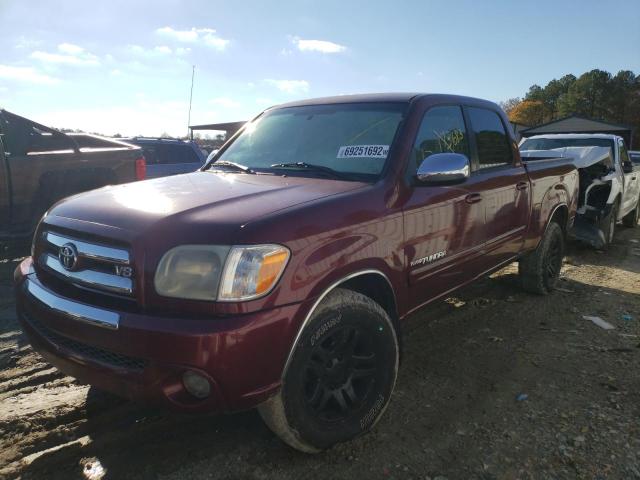 5TBDT44125S493308 - 2005 TOYOTA TUNDRA DOU RED photo 1