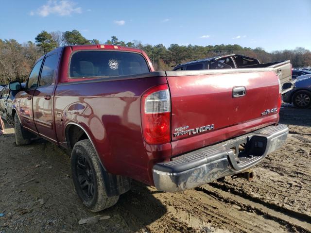 5TBDT44125S493308 - 2005 TOYOTA TUNDRA DOU RED photo 2