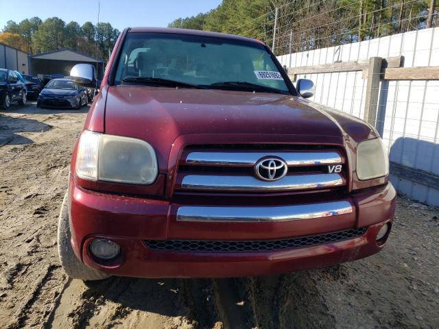 5TBDT44125S493308 - 2005 TOYOTA TUNDRA DOU RED photo 5