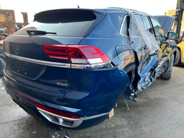 1V2FE2CA3MC236611 - 2021 VOLKSWAGEN ATLAS CROS Синий фото 3