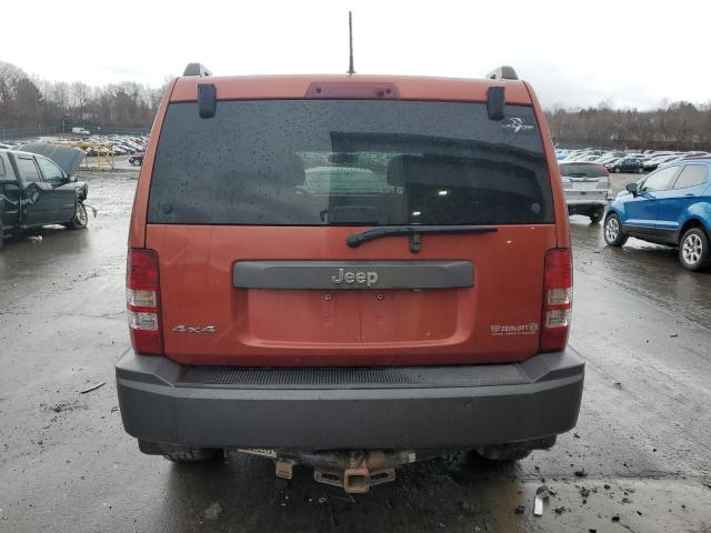 1J4PN3GK8AW146633 - 2010 JEEP LIBERTY RE ORANGE photo 6