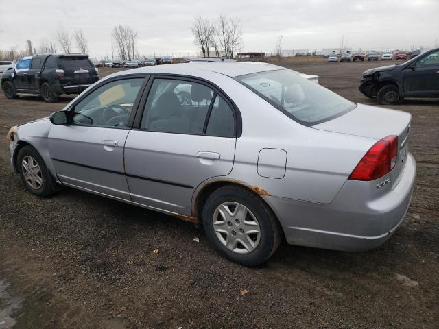 2HGES16483H944601 - 2003 HONDA CIVIC DX SILVER photo 2