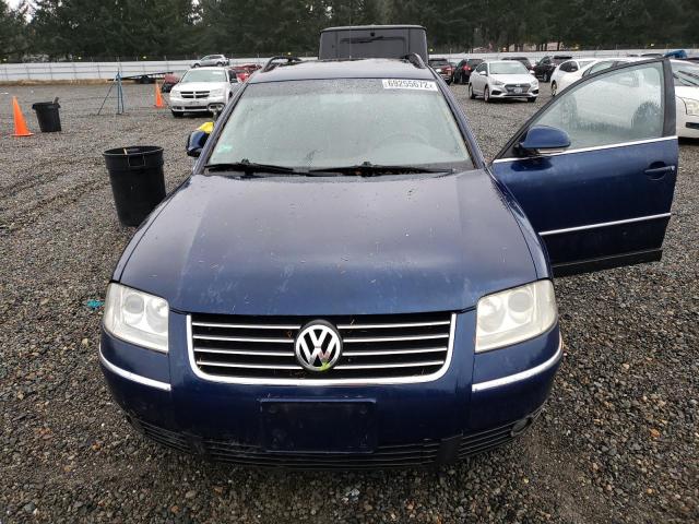 WVWCE63BX5E125595 - 2005 VOLKSWAGEN PASSAT GLS BLUE photo 5