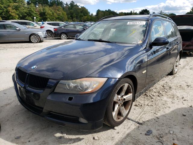 WBAVT73597FZ35146 - 2007 BMW 328 XIT ლურჯი ფოტო 2