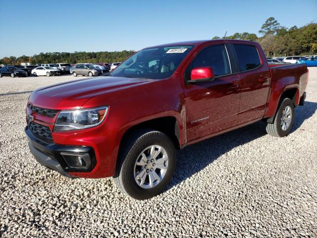 1GCGSCEN5M1125378 - 2021 CHEVROLET COLORADO L BURGUNDY photo 1