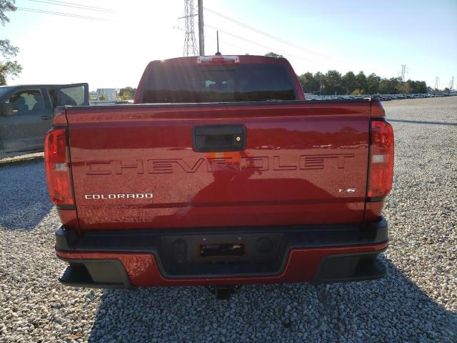 1GCGSCEN5M1125378 - 2021 CHEVROLET COLORADO L BURGUNDY photo 6