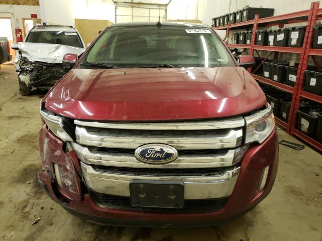 2FMDK4JC4DBC62017 - 2013 FORD EDGE SEL أحمر صورة 5