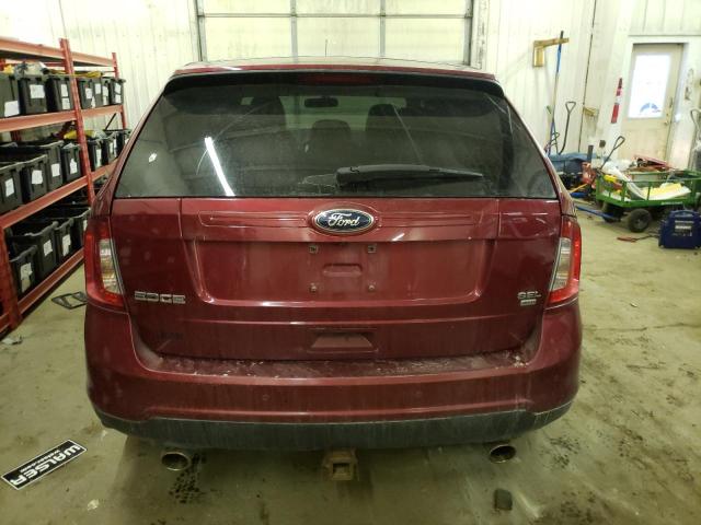 2FMDK4JC4DBC62017 - 2013 FORD EDGE SEL أحمر صورة 6