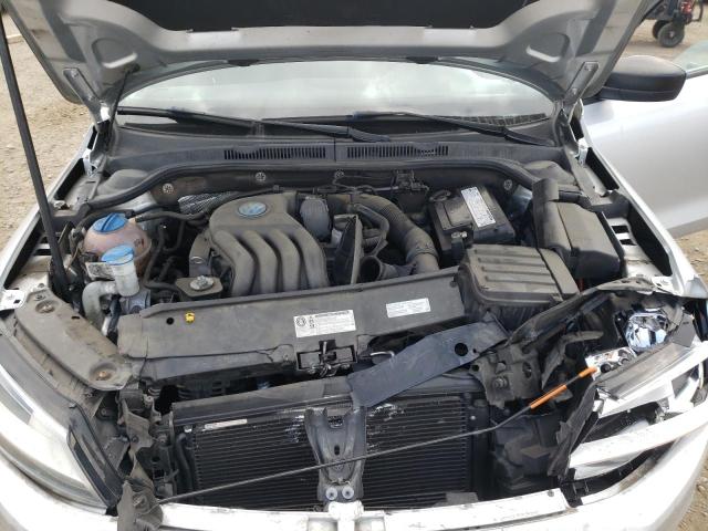 3VW2K7AJ7EM317598 - 2014 VOLKSWAGEN JETTA BASE 银色 照片 11