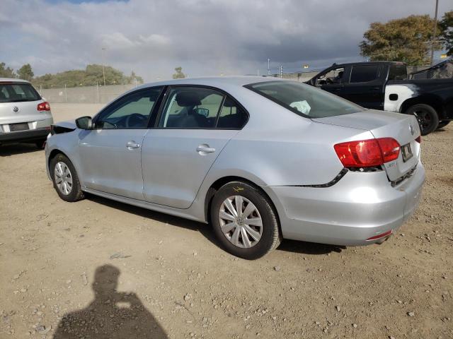 3VW2K7AJ7EM317598 - 2014 VOLKSWAGEN JETTA BASE 银色 照片 2