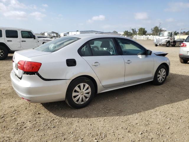 3VW2K7AJ7EM317598 - 2014 VOLKSWAGEN JETTA BASE 银色 照片 3