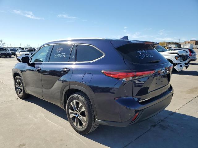 5TDGZRAH0NS110421 - 2022 TOYOTA HIGHLANDER Mavi foto 2