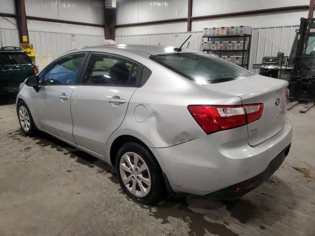 KNADM4A31D6279545 - 2013 KIA RIO LX SILVER photo 2