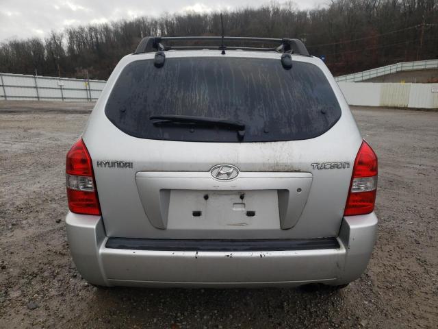 KM8JM12B68U877301 - 2008 HYUNDAI TUCSON SILVER photo 6