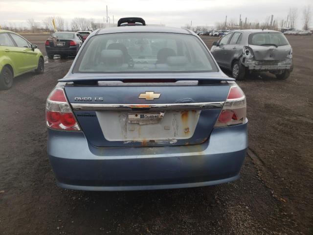 KL1TD55657B118448 - 2007 CHEVROLET AVEO BASE Mavi foto 6
