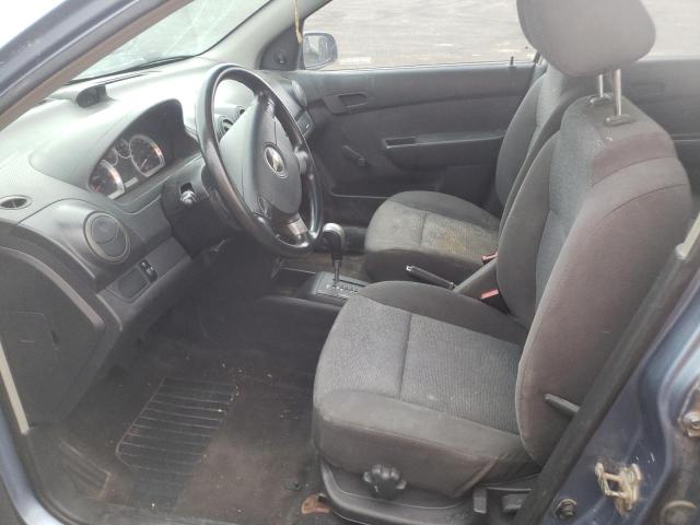 KL1TD55657B118448 - 2007 CHEVROLET AVEO BASE Mavi foto 7