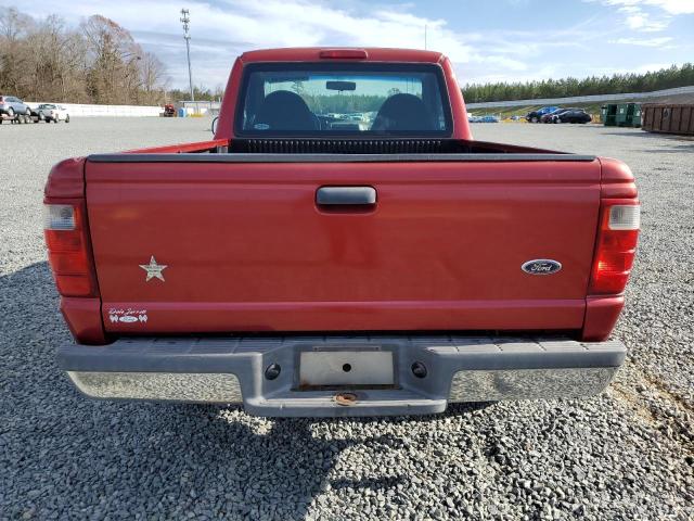 1FTYR10U53PB79794 - 2003 FORD RANGER RED photo 6