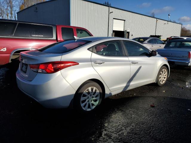 5NPDH4AE0CH142822 - 2012 HYUNDAI ELANTRA GL SILVER photo 3