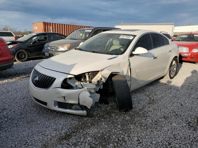 2G4GT5GV7D9182548 - 2013 BUICK REGAL PREM WHITE photo 1