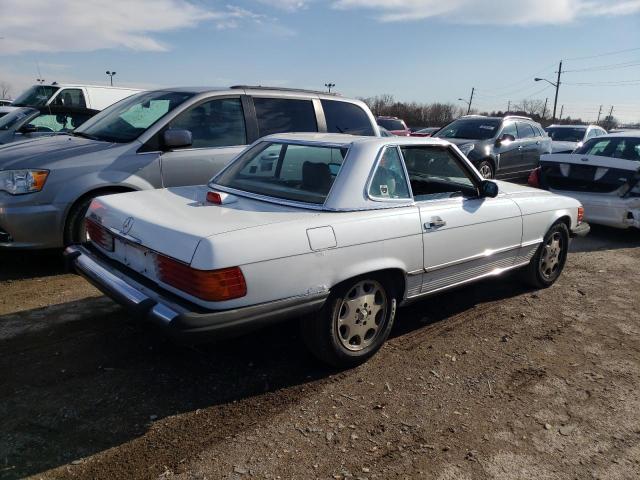 WDBBA48DXHA070257 - 1987 MERCEDES-BENZ 560 SL WHITE photo 3