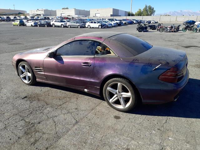 WDBSK75F15F091971 - 2005 MERCEDES-BENZ SL 500 PURPLE photo 2