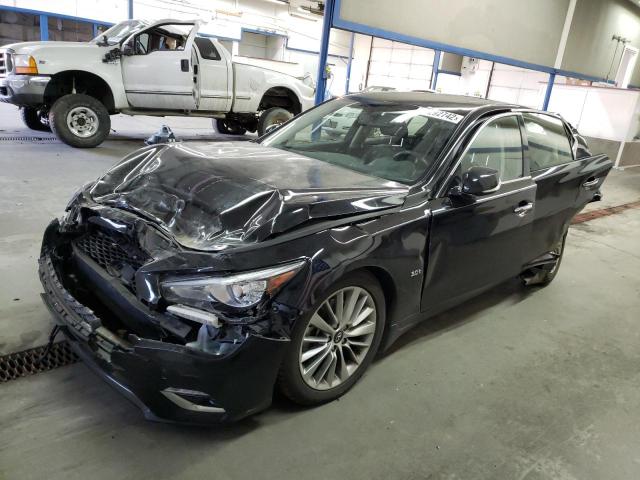 JN1EV7AR6JM445949 - 2018 INFINITI Q50 LUXE BLACK photo 1